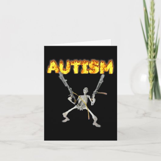 Carte Autism Skeleton Meme (Devant)