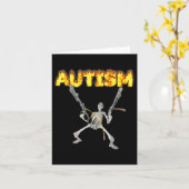 Carte Autism Skeleton Meme (Fleur jaune)