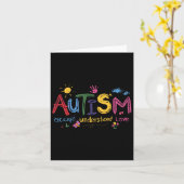Carte Autisme Accepter Comprendre Amour Sensibilisation (Fleur jaune)