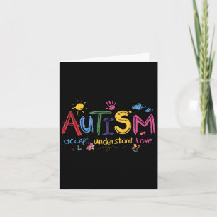 Carte Autisme Accepter Comprendre Amour Sensibilisation