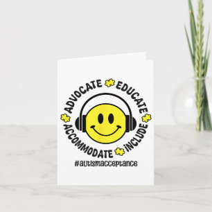 Carte Autisme Accepter Comprendre l'amour Sensibilisatio