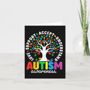 Carte Autisme Chemise Aimer Accepter Soutenir Autisme Au