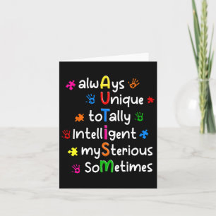 Carte Autisme Chemises Toujours Unique Totalement Intell