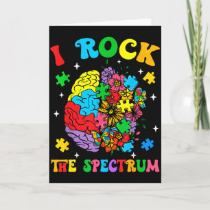 Carte Autisme Fleur cérébrale Je Rock The Spectrum Aware
