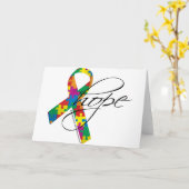 Carte Autisme Hope 2 (Fleur jaune)
