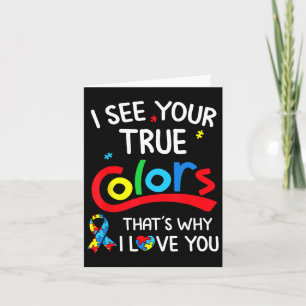 Carte Autisme Main Je Vois Vos Vrais Couleurs Sensibilis
