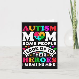 Carte Autisme Maman Des gens regardent vers le haut Leur
