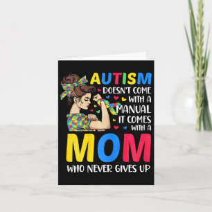 Carte Autisme Maman ne vient pas avec un Autisme manuel