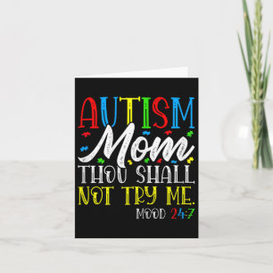 Carte Autisme Maman Tu Ne Me Tenteras Pas - Autisme