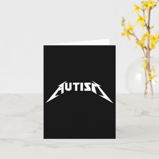 Carte Autisme Mème drôle (Fleur jaune)