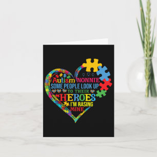 Carte Autisme Nonnie Élever Héros Fête des mères Autisme