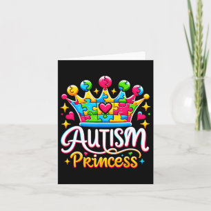 Carte Autisme Princesse Sensibilisation sur l'autisme Qu