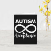 Carte Autisme - Rouge à la place - Acceptation Non Sensi (Fleur jaune)