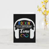Carte Autisme Symbole D'Infinité Rockin À Une Tune Diffé (Fleur jaune)