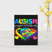 Carte Autisme voir le monde différemment autisme (Fleur jaune)