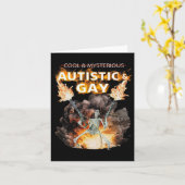 Carte Autiste Et Gay Skeleton Autisme Drôle Skeleton Me (Fleur jaune)