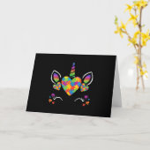 Carte Autiste | Puzzle de la sensibilisation à l'autisme (Fleur jaune)