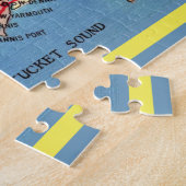 Carte Auto Cape Cod 11x14 Puzzle (Côté)