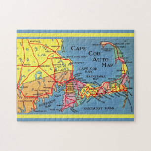 Carte Auto Cape Cod 11x14 Puzzle