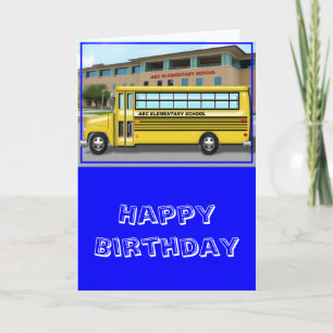 Carte Autobus scolaire à l'école