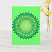 Carte Autocollant écologique (Fleur jaune)