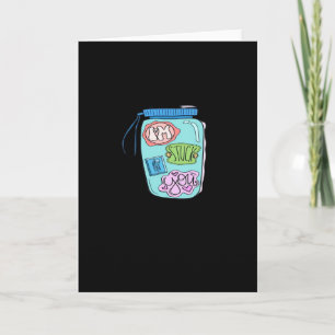 Carte Autocollant Im Stuck On You Minimal Love Design 