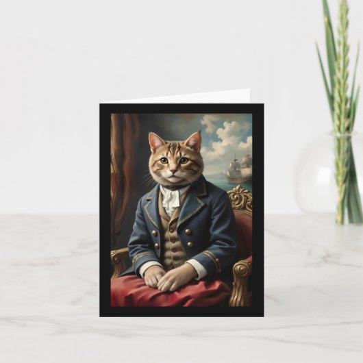 Carte Autocollant maritime Meow (Devant)