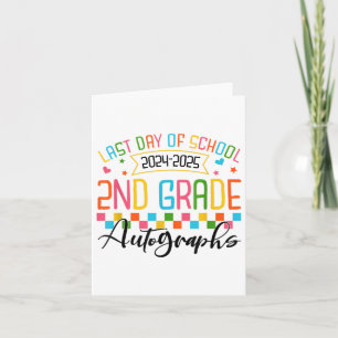 Carte Autographe 2e année de la fête de graduation 2025