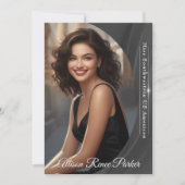 Carte Autographe Shimmer Slate pour les participan (Devant)