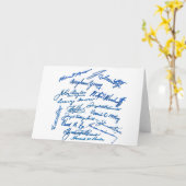 Carte Autographes de prophètes (Fleur jaune)