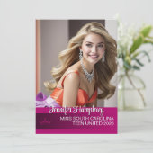 Carte Autographique Color Pop (Debout devant)