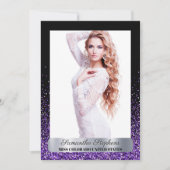 Carte Autographique Pageant Shimmer Glitz Violet (Devant)
