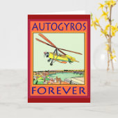 Carte Autogyres pour toujours (Fleur jaune)