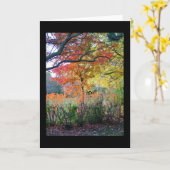 Carte Automne (Fleur jaune)