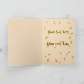 Carte Automne adorable et mignon (Intérieur)