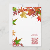 Carte Automne Appels Couleurs Automne Berry Rouge Feuill (Dos)