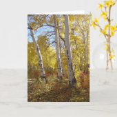 Carte Automne Aspen toute la salutation d'occasion (Fleur jaune)