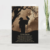 Carte Automne Automne Equinox Bénédictions Magicien et C (Devant)