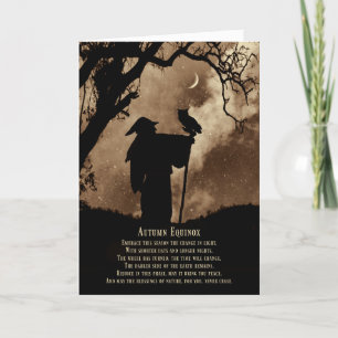 Carte Automne Automne Equinox Bénédictions Magicien et C