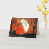 Carte Automne, automne, paysage, saisonnier, feuille, ci (Fleur jaune)