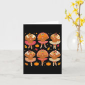 Carte Automne Ballerinas Danser mignonne Turquie Thanksg (Fleur jaune)
