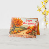 Carte Automne Beau Bon thanksgiving moderne (Fleur jaune)