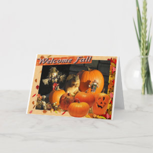 Carte Automne bienvenu