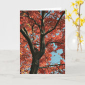 Carte AUTOMNE (carte vide) (Fleur jaune)