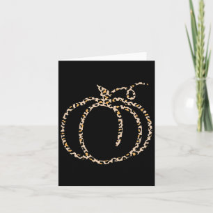Carte Automne Citrouille mignon Thanksgiving Automne Leo