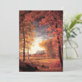 Carte Automne en Amérique, comté d'Oneida, New York (Debout devant)