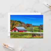 Carte Automne en Virginie-Occidentale (Devant/Arrière en situation)