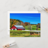 Carte Automne en Virginie-Occidentale (Devant/Arrière en situation)