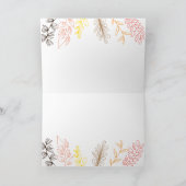 Carte Automne Feuilles Branches et Berries Thanksgiving (Intérieur)