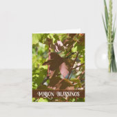 Carte Automne Feuilles qui changent Bénédictions de Mabo (Devant)